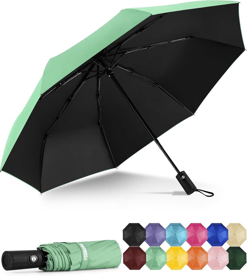 Yoobure Windproof Travel Umbrella - Automatic Umbrellas for Rain, Compact Folding Umbrella with UV Protection, Lightweight Portable Design for Backpack/Walking/Car, Sun & Storm Ready - Image 1